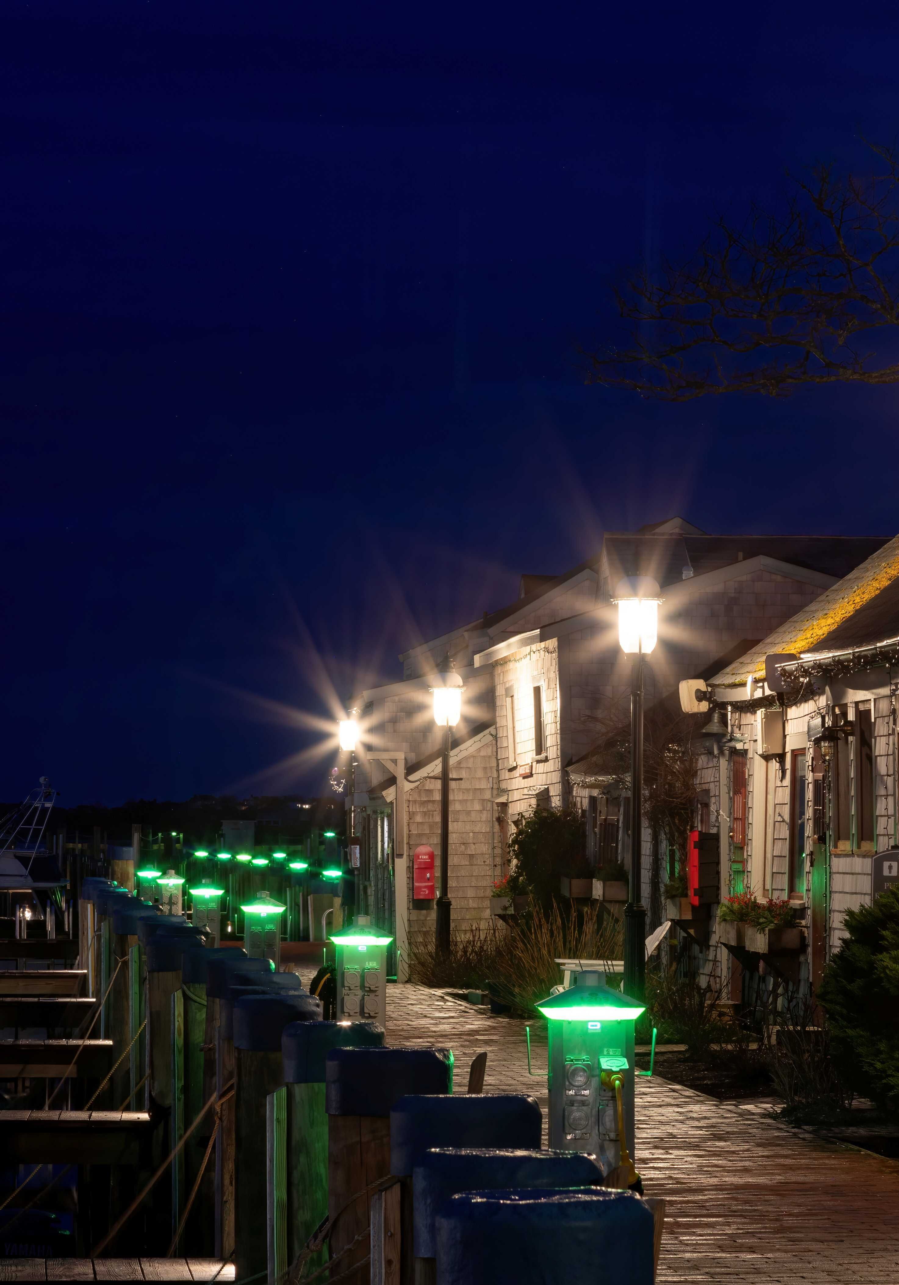 Nantucket Wharf Night